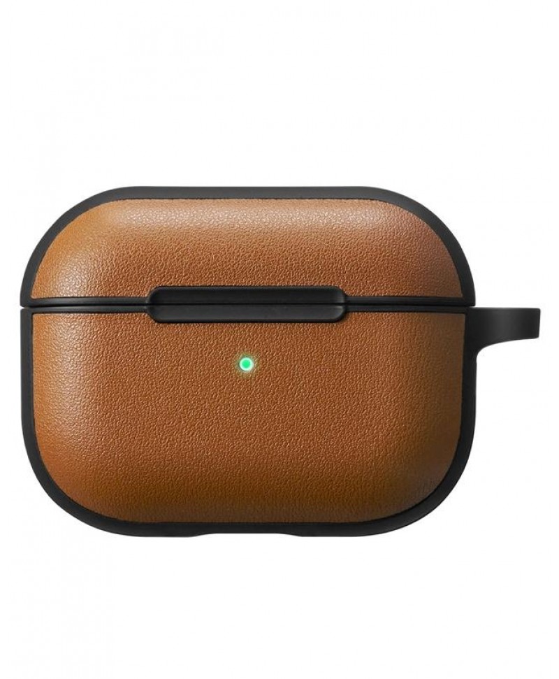 CYRILL Leather Brick Case for AirPods Pro (Saddle Brown)