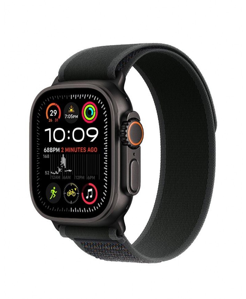 Apple Watch Ultra 2 Black with Black Trail Loop (49mm GPS + Cellular)