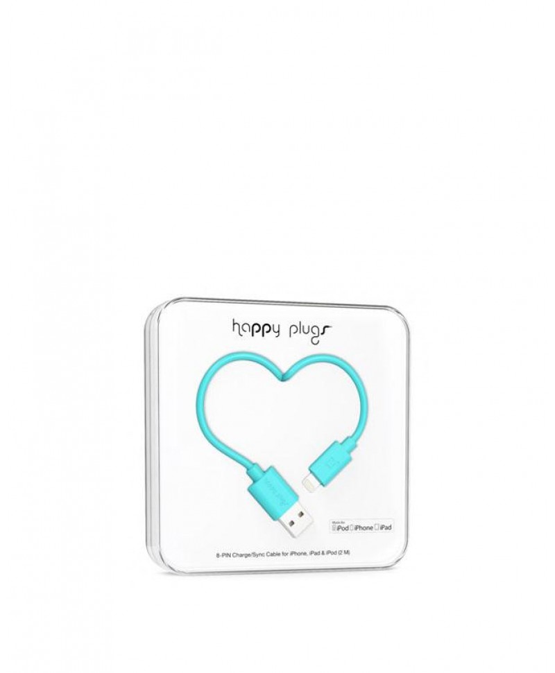 Happy Plugs Charge + Sync Cable (Turquoise)
