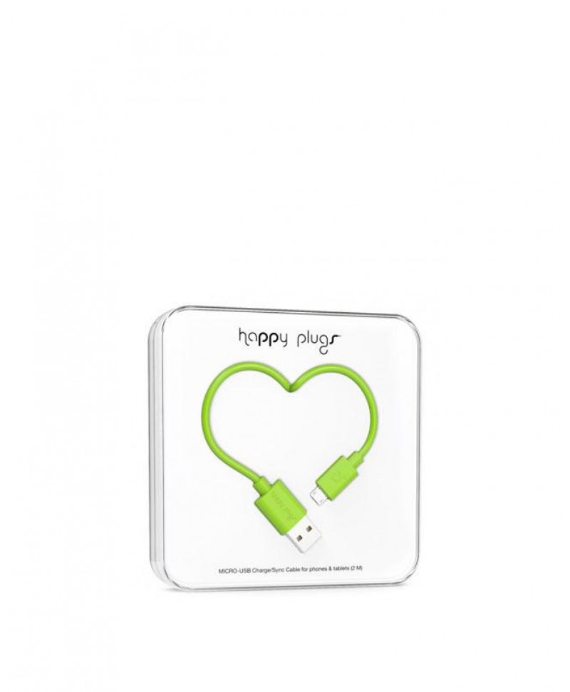 Happy Plugs Charge + Sync Cable (Green)