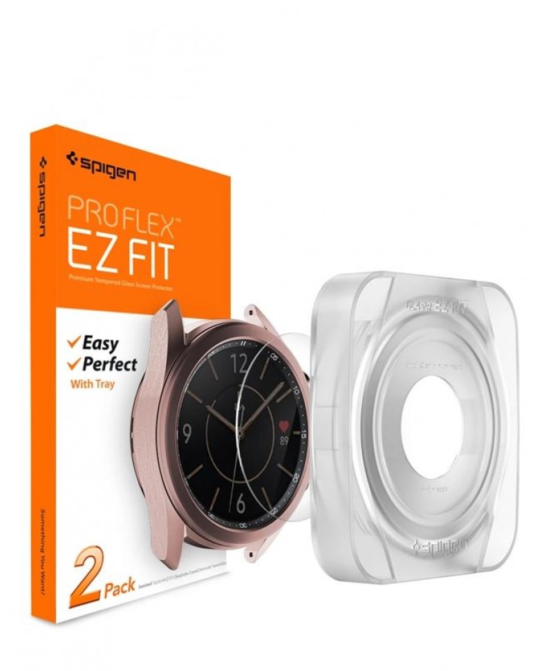 Buy Spigen Galaxy Watch 3 41mm Screen Protector EZ Fit GLAS.tR SLIM MOBY Singapore