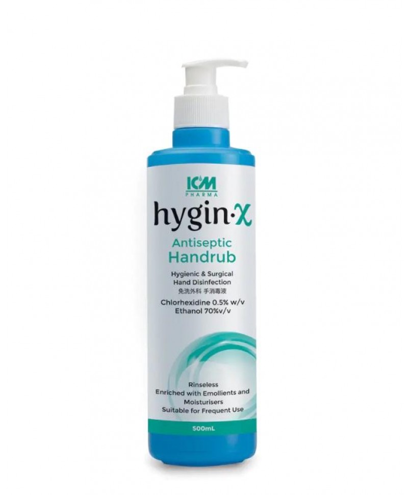ICM Pharma Hygin-X Antiseptic Handrub (500ml)