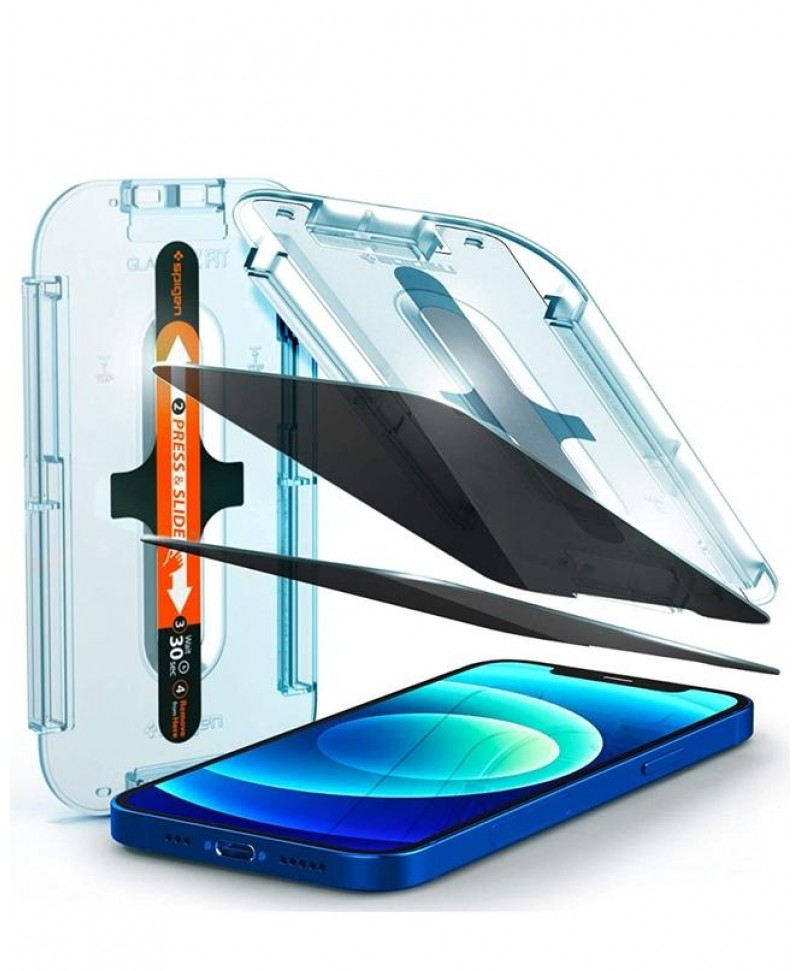 Buy Spigen Iphone 12 Pro Max Glas Tr Ez Fit Privacy 2 Pack Moby Singapore