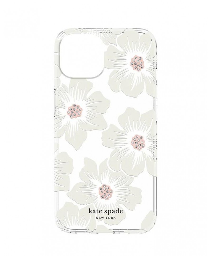 Kate Spade iPhone 14 Case Hardshell (Hollyhock Floral)