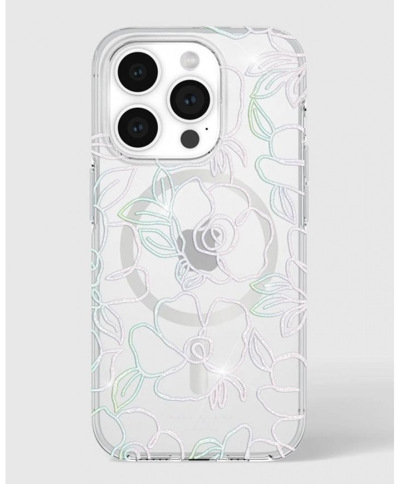 Kate Spade iPhone 15 Pro MagSafe Case (Modern Floral)
