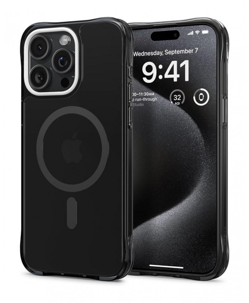 CYRILL iPhone 15 Pro Max Case UltraSheer Mag (Black)