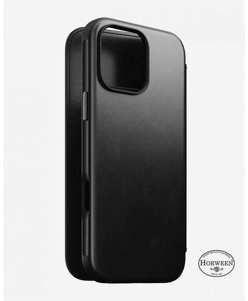 Nomad iPhone 16 Pro Max Modern Leather MagSafe Folio | Horween®
