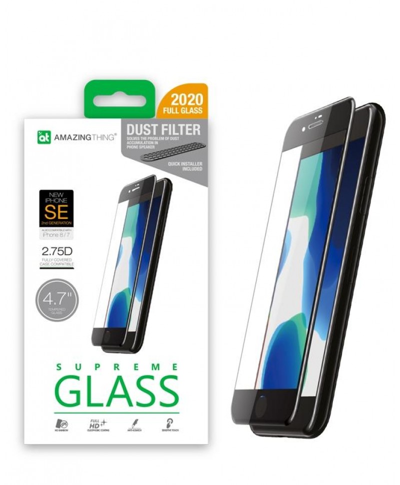 AMAZINGthing 2.75D Tempered Glass for iPhone SE (2020)