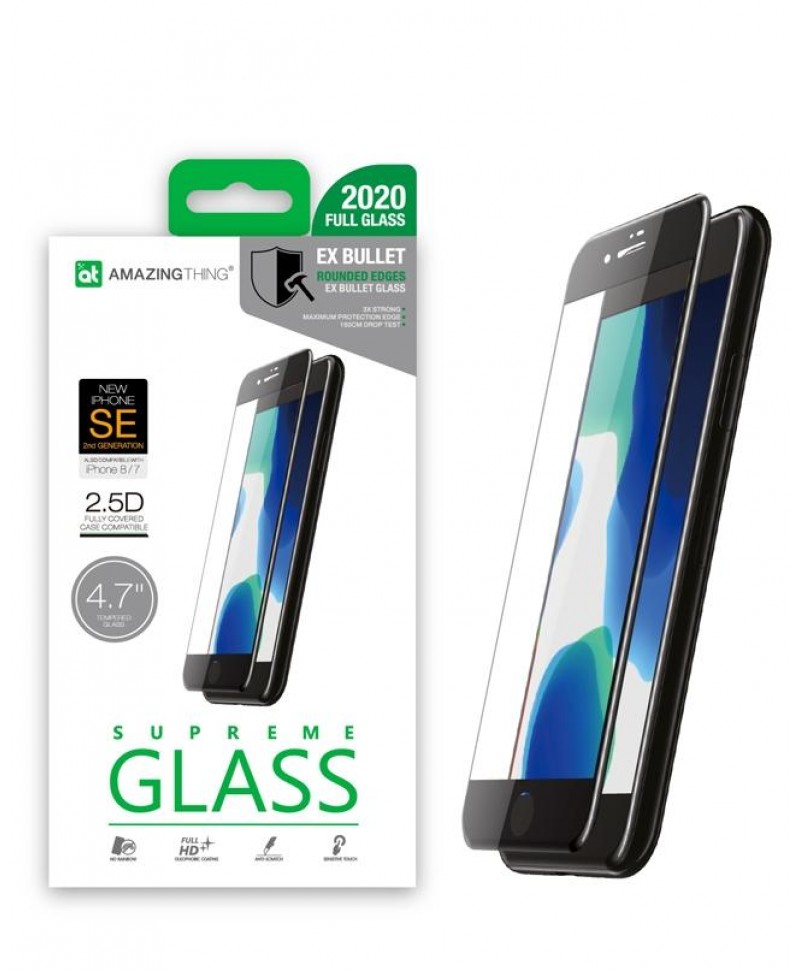 AMAZINGthing Tempered Glass for iPhone SE (2020)