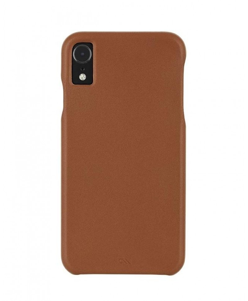 Case-Mate Barely There Leather for iPhone XR (Butterscotch)