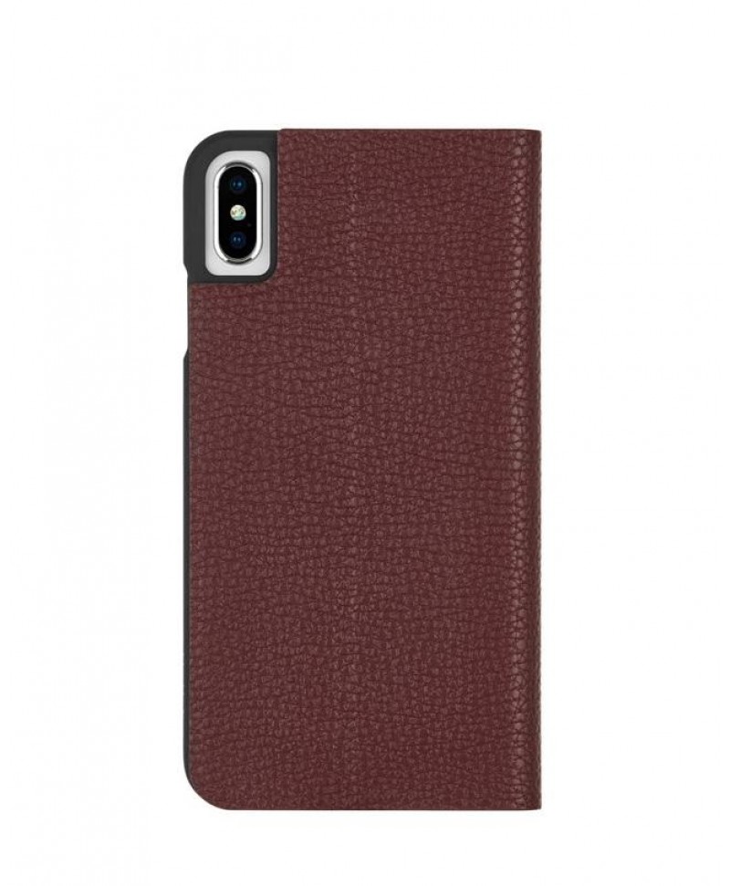 Case-Mate Barely There Folio for iPhone XS / X (Brown)