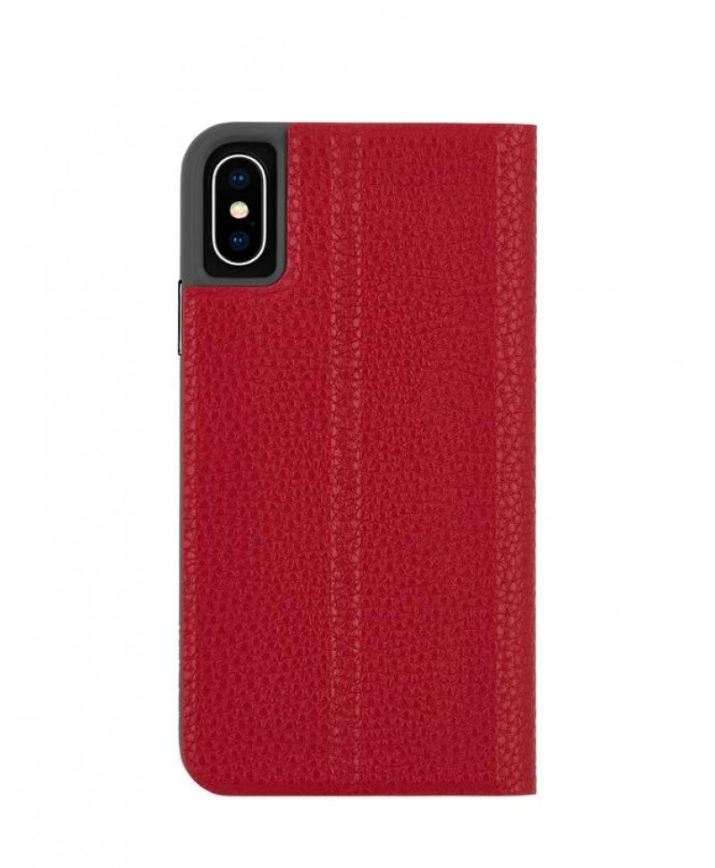 Case-Mate Barely There Folio for iPhone XS / X (Cardinal)