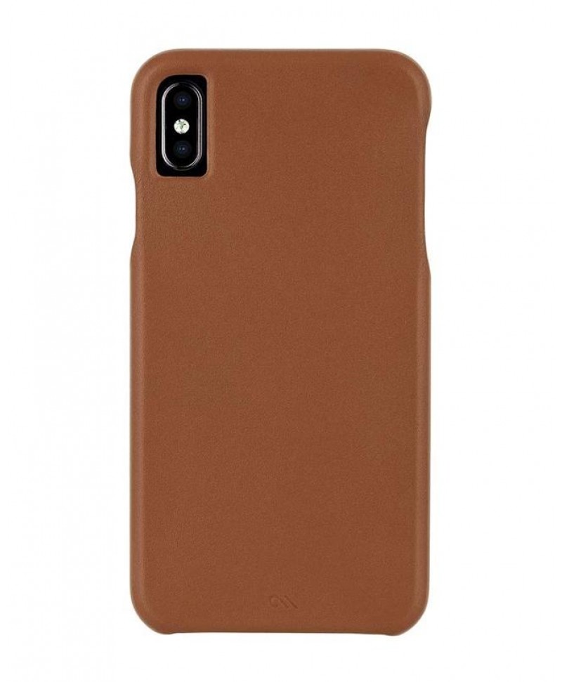 Case-Mate Barely There Leather for iPhone Xs Max (Butterscotch)
