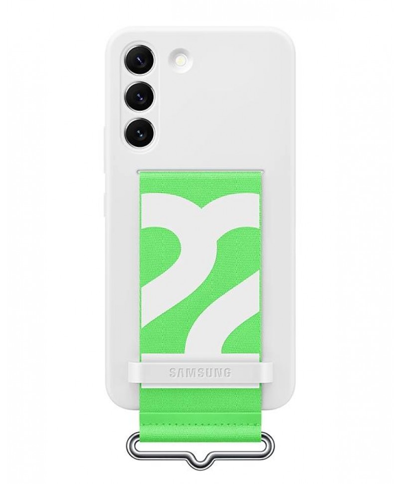 Samsung Silicone Cover with Strap for Galaxy S22