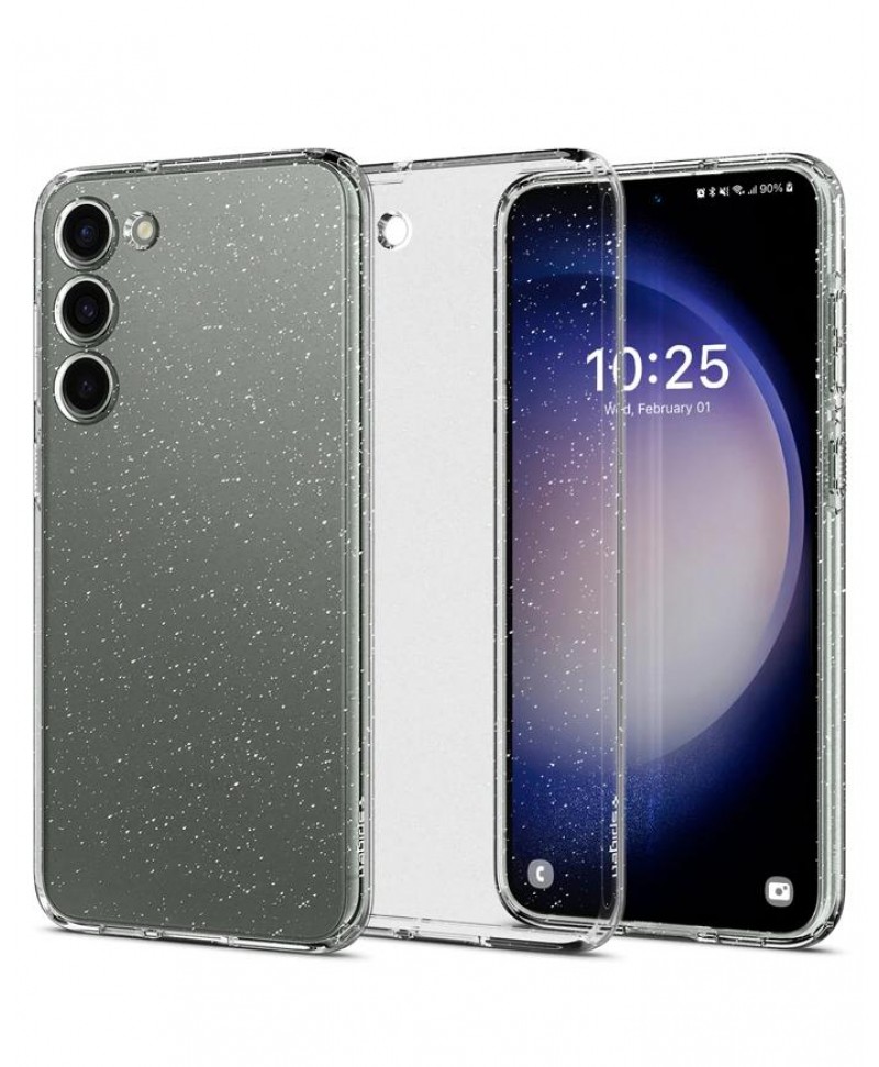 Galaxy S23 / S23 Plus / S23 Ultra Case, Spigen [ Liquid Crystal ] Clear  Cover