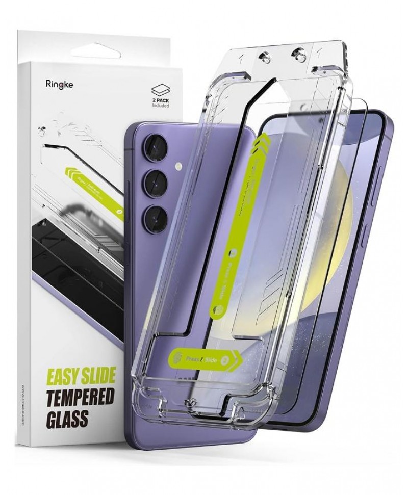 Ringke Galaxy S24 Plus Easy Slide Tempered Glass Screen Protector (2-Pack)
