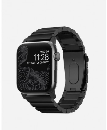 Nomad Steel Band for Apple Watch 42/44mm (Black Hardware)