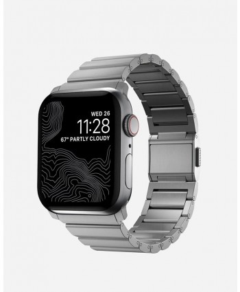 Nomad Titanium Band for Apple Watch 49/45/44/42mm (Natural Hardware)