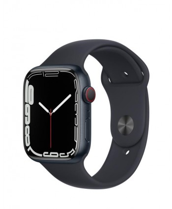 Apple Watch Series 7 Midnight Aluminium Case with Midnight Sport Band (45mm GPS + Cellular)