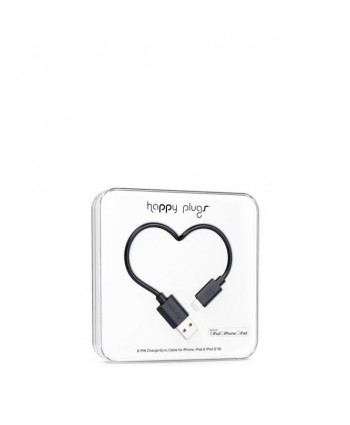 Happy Plugs Charge + Sync Cable (Black)