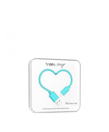 Happy Plugs Charge + Sync Cable (Turquoise)