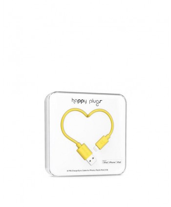 Happy Plugs Charge + Sync Cable (Yellow)