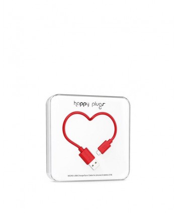 Happy Plugs Charge + Sync Cable (Red)