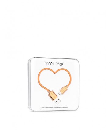 Happy Plugs Charge + Sync Cable (Rose Gold)
