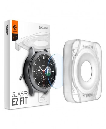 Spigen Galaxy Watch 4 Classic (42mm) Screen Protector EZ FIT GLAS.tR 2-Pack