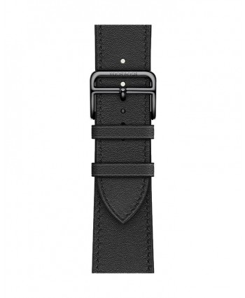 Apple Watch Hermès Band 45mm Noir Attelage Single Tour, Open-Box