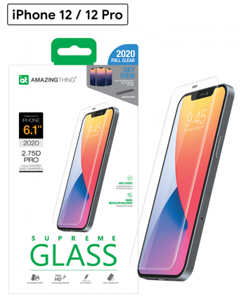 AMAZINGthing 2.75D Sky View Tempered Glass for iPhone 12 / 12 Pro
