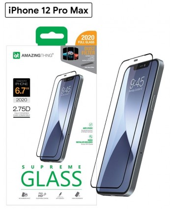 AMAZINGthing 2.75D Tempered Glass for iPhone 12 Pro Max