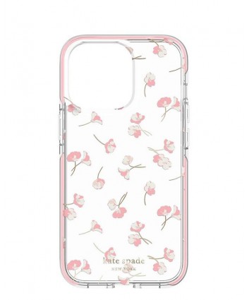 Kate Spade iPhone 13 Pro Case Defensive Hardshell (Falling Poppies)