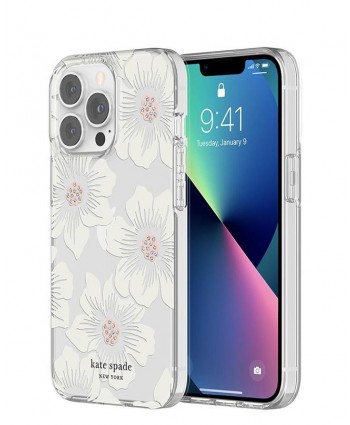 Kate Spade iPhone 13 Pro Case Hardshell (Hollyhock Floral)