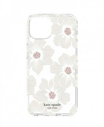 Kate Spade iPhone 14 Case Hardshell (Hollyhock Floral)