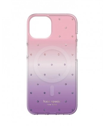 Kate Spade iPhone 14 Case Hardshell MagSafe (Ombre Pin Dot)