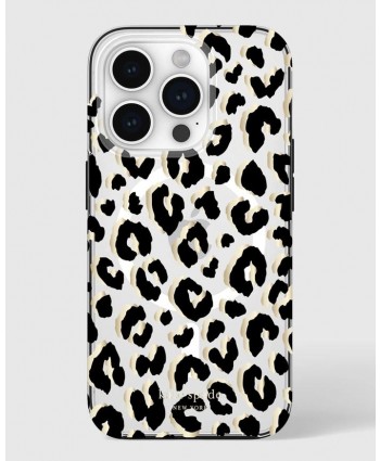 Kate Spade iPhone 15 Pro MagSafe Case (City Leopard)