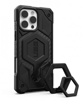 UAG iPhone 16 Pro Max MagSafe Case Bundle Monarch Pro + Black Ring Stand