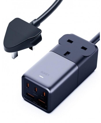 Aukey PU-A3 PowerHub 75W Power Strip with 1 AC Outlet & 5 USB Ports