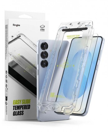 Ringke Galaxy S25 Easy Slide Tempered Glass Screen Protector (2-Pack)