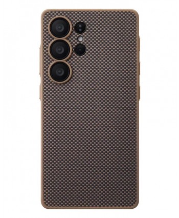 PITAKA Galaxy S25 Ultra PinButton Case (Black/Gold)