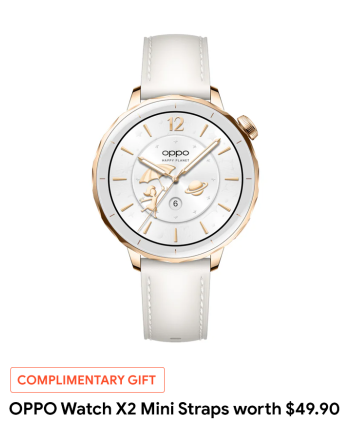 OPPO Watch X2 Mini (Glimmer Gold)