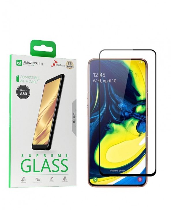 AMAZINGthing Galaxy A80 SupremeGlass Protector
