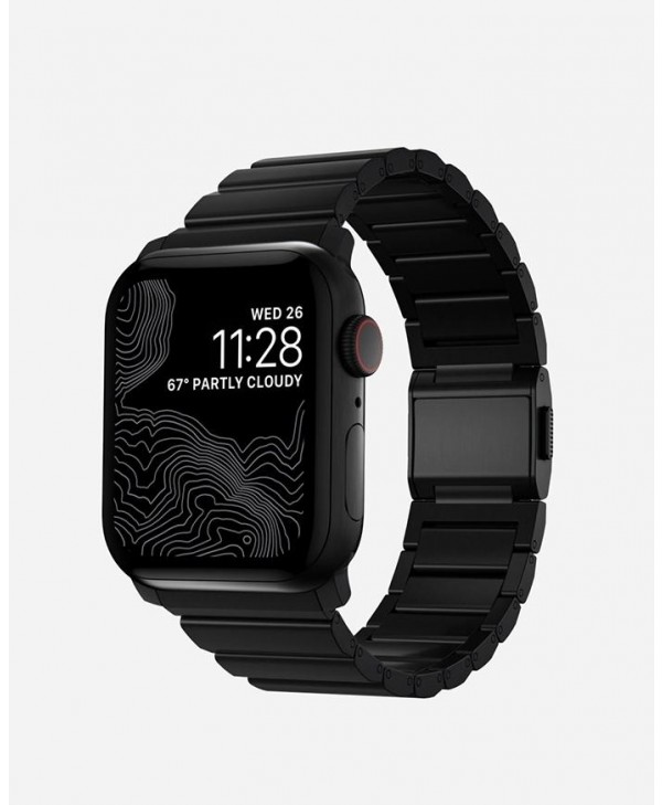 Nomad Titanium Band for Apple Watch 49/45/44/42mm (Black Hardware)