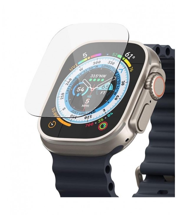 Ringke Apple Watch Ultra 49mm Tempered Glass Screen Protector (4-Pack)