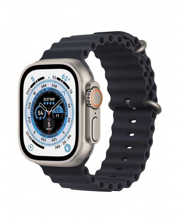 Apple Watch Ultra Titanium Case with Midnight Ocean Band (49mm GPS + Cellular)
