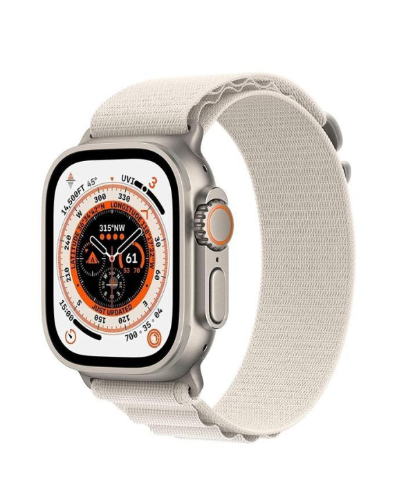 Apple Watch Ultra Titanium Case with Starlight Trail Loop (49mm GPS + Cellular), Pre-Owned
