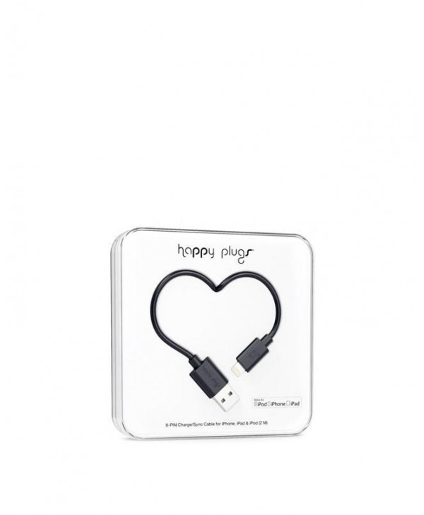 Happy Plugs Charge + Sync Cable (Black)