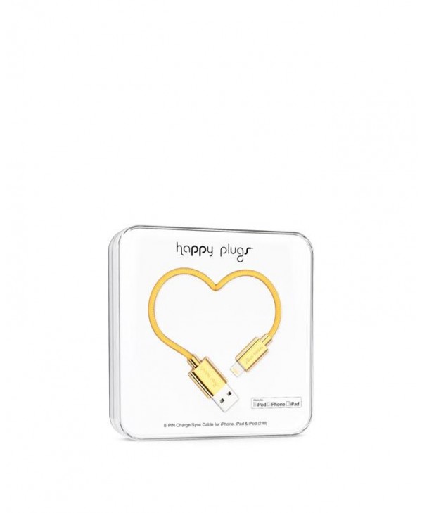Happy Plugs Charge + Sync Cable (Gold)