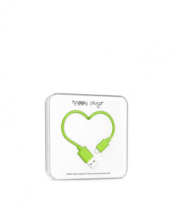Happy Plugs Charge + Sync Cable (Green)